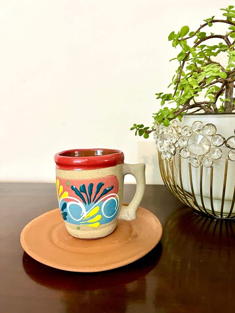 Taza Grabado Colores Contorno Rosa